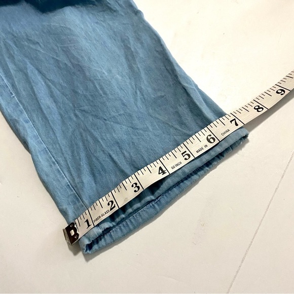 Sincerely Jules Light Blue Jumpsuit Size Small Cotton Chambray Denim Summer - Picture 15 of 16